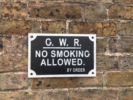 GWR No Smoking sign